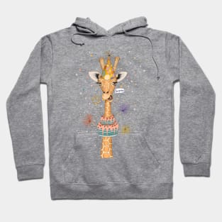 Birthday surprise giraffe Hoodie